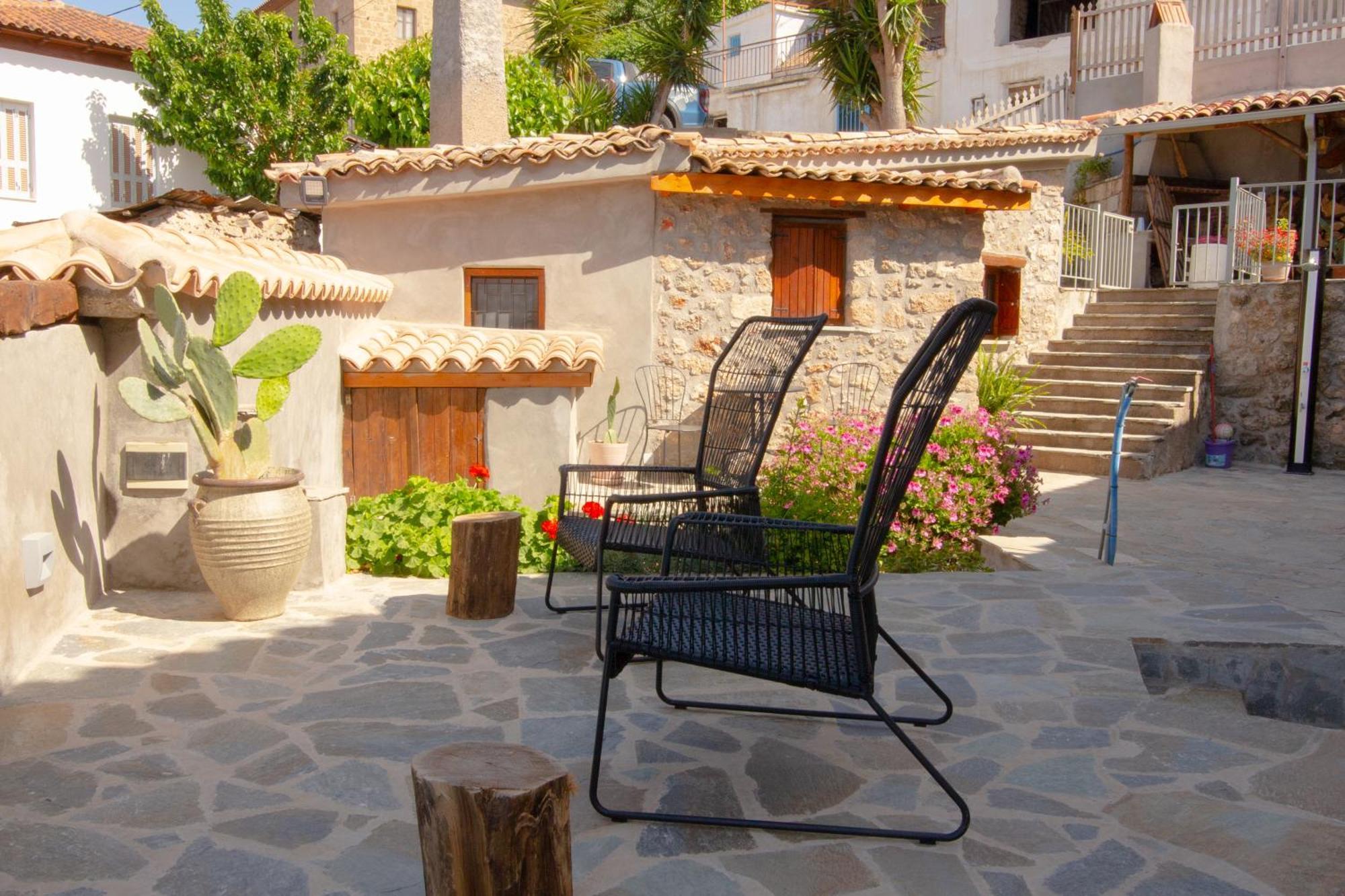 Fteri Stone House In Platanos, Akrata Apartment Екстериор снимка
